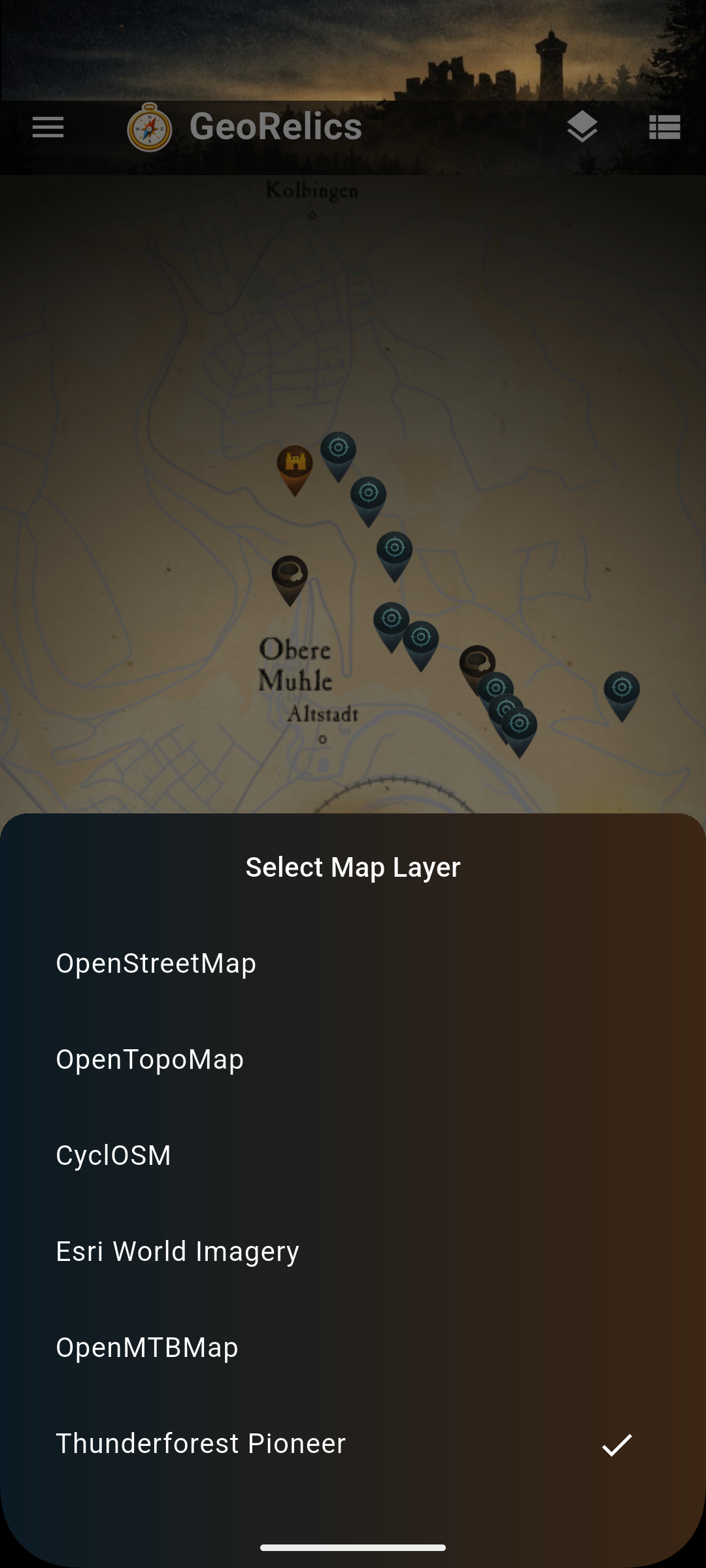 Live map layers